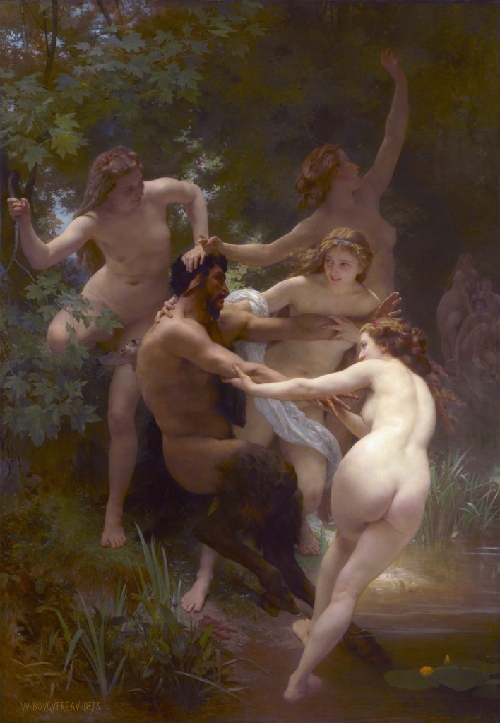 Gemälde „Nymphen und Satyr“